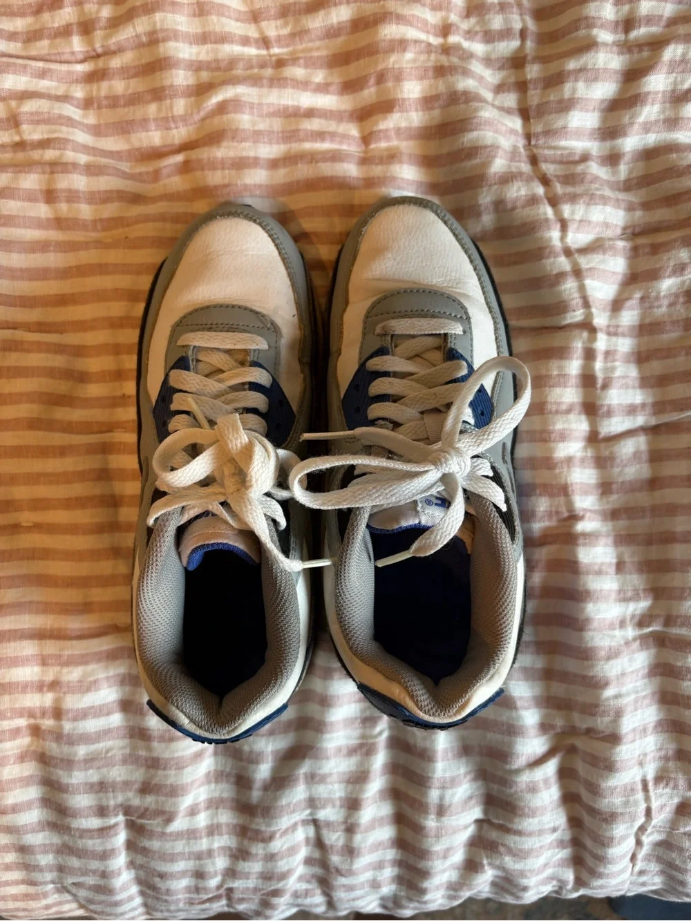 Nike Men's Sneakers in White, Gray & Blue